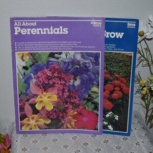 Cottagecore Vintage 1980s Flower Gardening Books